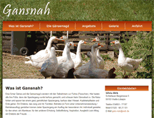 Tablet Screenshot of gansnah.de